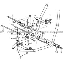 SUPPORTS MOTEUR pour Tgb Toutes les cylindrées Toutes les années FARM 550 EPS