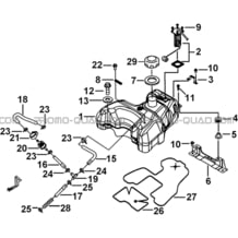 RESERVOIR A CARBURANT pour Tgb Toutes les cylindrées Toutes les années FARM 550 EPS