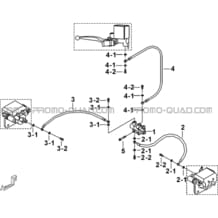 DISTRIBUTEUR FREINAGE AVANT pour Tgb Toutes les cylindrées Toutes les années FARM 550 EPS