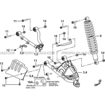 SUSPENSION AVANT pour Tgb all cylinders All years FARM 550 EPS