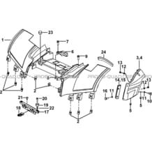 CARROSSERIE ARRIERE pour Tgb Toutes les cylindrées Toutes les années FARM 550 EPS