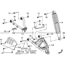 SUSPENSION AVANT pour Tgb Toutes les cylindrées Toutes les années FARM 600 EPS