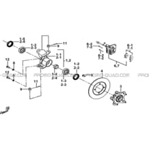 PORTE-FUSEE DE DIRECTION pour Tgb all cylinders All years FARM 600 EPS