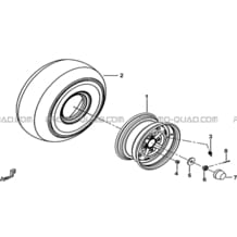 ROUES AVANT pour Tgb all cylinders All years FARM 600 EPS