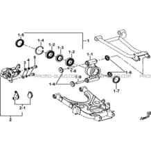 AXE ARRIERE pour Tgb all cylinders All years FARM 600 EPS