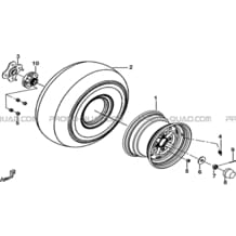 ROUES ARRIERE pour Tgb Toutes les cylindrées Toutes les années FARM 600 EPS