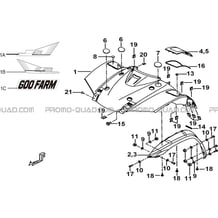 CARROSSERIE AVANT pour Tgb Toutes les cylindrées Toutes les années FARM 600 EPS