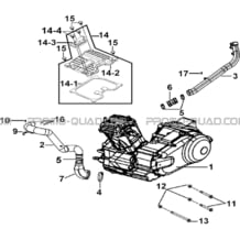 MOTEUR & COUVRE CULASSE pour Tgb all cylinders All years TARGET 325