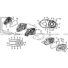 CARTER MOTEUR pour Tgb all cylinders All years TARGET 400 425 4X4