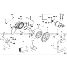 SYSTEME ELECTRIQUE 1 pour Tgb all cylinders All years TARGET 400 425 4X4