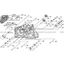 CARTER MOTEUR GAUCHE 1 pour Tgb all cylinders All years TARGET 400 425 4X4