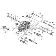 CARTER MOTEUR GAUCHE 2 pour Tgb all cylinders All years TARGET 400 425 4X4