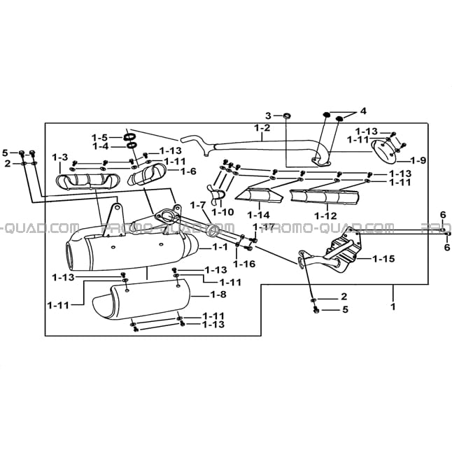 ENSEMBLE ECHAPPEMENT (HORIZONTAL)  Tgb  All years all cylinders  Original parts OEMENSEMBLE ECHAPPEMENT (HORIZONTAL)  Tgb  All years all cylinders  Original parts OEM