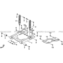 SUSPENSION ARRIERE pour Tgb all cylinders All years TARGET 400 425 4X4