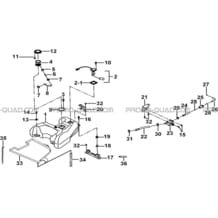 RESERVOIR A CARBURANT (NO SERIE pour Tgb all cylinders All years TARGET 400 425 4X4