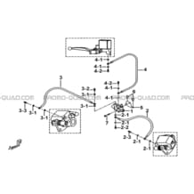 DISTRIBUTEUR FREINAGE AVANT pour Tgb all cylinders All years TARGET 400 425 4X4