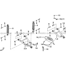 SUSPENSION AVANT pour Tgb Toutes les cylindrées Toutes les années TARGET 400 425 4X4