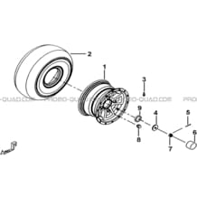 ROUES AVANT pour Tgb Toutes les cylindrées Toutes les années TARGET 400 425 4X4