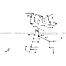 COLONNE DE DIRECTION pour Tgb Toutes les cylindrées Toutes les années TARGET 400 425 4X4