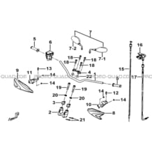 GUIDON pour Tgb Toutes les cylindrées Toutes les années TARGET 400 425 4X4