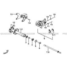 AXE ARRIERE pour Tgb all cylinders All years TARGET 400 425 4X4