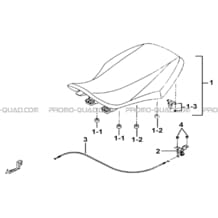 SELLE pour Tgb all cylinders All years TARGET 400 425 4X4