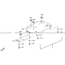 PROTECTIONS CHASSIS ALUMINIUM (OPTION) pour Tgb all cylinders All years TARGET 400 425 4X4