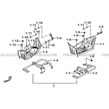 MARCHE-PIED (OPTION) pour Tgb all cylinders All years TARGET 400 425 4X4