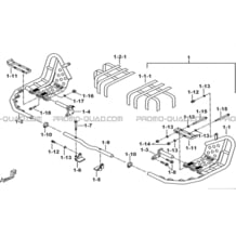 NERF BAR (OPTION) pour Tgb Toutes les cylindrées Toutes les années TARGET 400 425 4X4