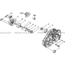 CACHE CARTER MOTEUR GAUCHE 1 pour Tgb Toutes les cylindrées Toutes les années TARGET 460R 460R-F