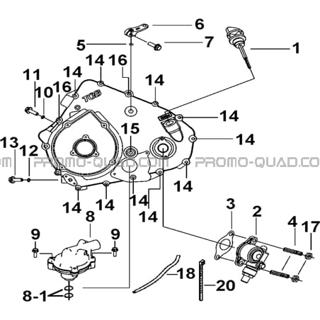 CACHE CARTER MOTEUR GAUCHE 2  Tgb  All years all cylinders  Original parts OEMCACHE CARTER MOTEUR GAUCHE 2  Tgb  All years all cylinders  Original parts OEM