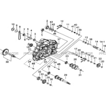 CARTER MOTEUR GAUCHE 2 pour Tgb all cylinders All years TARGET 500IRS-F 550IRS GUNNER 550IRS