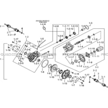 ENSEMBLE DIFFERENTIEL ARRIERE pour Tgb Toutes les cylindrées Toutes les années TARGET 500IRS-F 550IRS GUNNER 550IRS