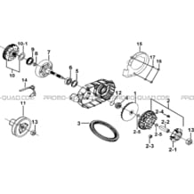 VARIATEUR pour Tgb Toutes les cylindrées Toutes les années TARGET 500IRS-F 550IRS GUNNER 550IRS