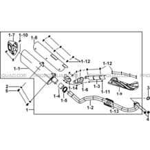 ENSEMBLE ECHAPPEMENT pour Tgb Toutes les cylindrées Toutes les années TARGET 500IRS-F 550IRS GUNNER 550IRS