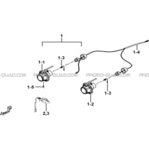 ECLAIRAGE AVANT pour Tgb Toutes les cylindrées Toutes les années TARGET 500IRS-F 550IRS GUNNER 550IRS