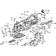 CHASSIS pour Tgb Toutes les cylindrées Toutes les années TARGET 500IRS-F 550IRS GUNNER 550IRS