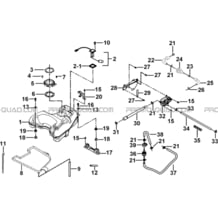 RESERVOIR A CARBURANT pour Tgb all cylinders All years TARGET 500IRS-F 550IRS GUNNER 550IRS