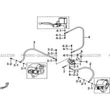 DISTRIBUTEUR FREINAGE AVANT pour Tgb Toutes les cylindrées Toutes les années TARGET 500IRS-F 550IRS GUNNER 550IRS