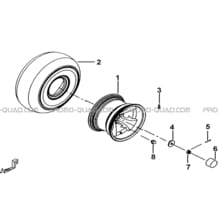 ROUES AVANT pour Tgb all cylinders All years TARGET 500IRS-F 550IRS GUNNER 550IRS