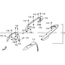 ELARGISSEURS AILES pour Tgb Toutes les cylindrées Toutes les années TARGET 500IRS-F 550IRS GUNNER 550IRS