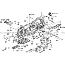 CHASSIS pour Tgb Toutes les cylindrées Toutes les années TARGET 550 IRS 4X4