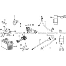 SYSTEME ELECTRIQUE 3 pour Tgb Toutes les cylindrées Toutes les années TARGET 600