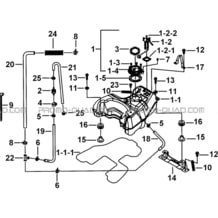 RESERVOIR A CARBURANT pour Tgb all cylinders All years TARGET 600