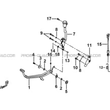 PEDALE DE FREIN pour Tgb all cylinders All years TARGET 600