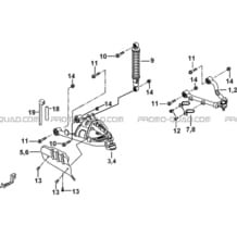 SUSPENSION AVANT pour Tgb all cylinders All years TARGET 600