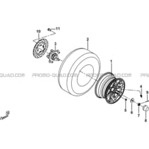 ROUES ARRIERE pour Tgb Toutes les cylindrées Toutes les années TARGET 600