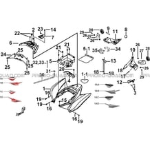 CARROSSERIE ARRIERE pour Tgb all cylinders All years TARGET 600