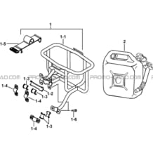 RESERVOIR A CARBURANT ADDITIONNEL (OPTION) pour Tgb Toutes les cylindrées Toutes les années TARGET 600