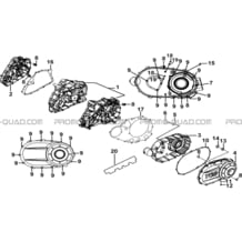CARTER MOTEUR pour Tgb Toutes les cylindrées Toutes les années TARGET 600 EPS